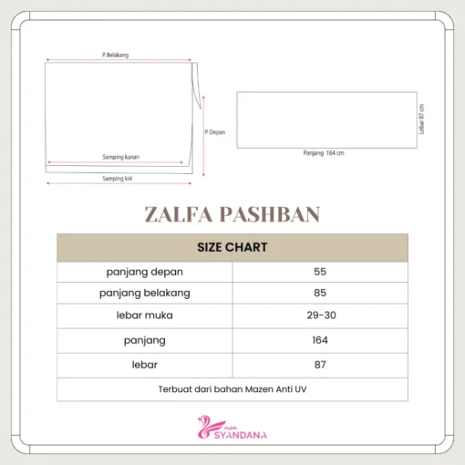 Zalfa Pashban (Pashmina Bandana) - Gambar 9