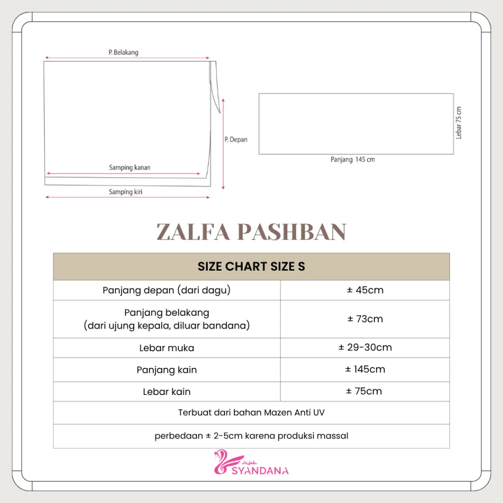 Zalfa Pashban (Pashmina Bandana) - Gambar 15