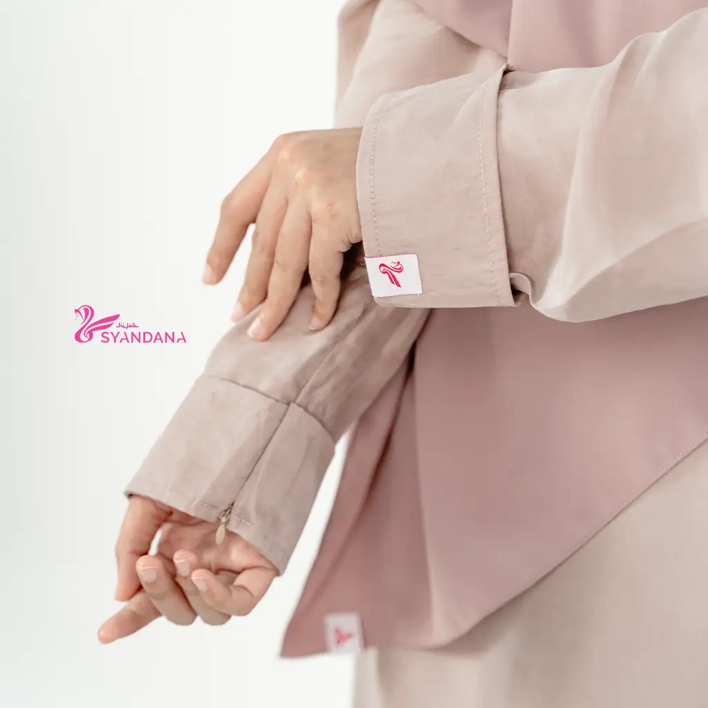 Airy Abaya Cupro Nubuck Silk Natfab (Natural Fabric) Abaya Lebaran Terbaru 2026 - Gambar 7